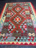 Afghan Kelim 154x103 Kilim teppich rot blau grün rug carpet Berlin - Wilmersdorf Vorschau