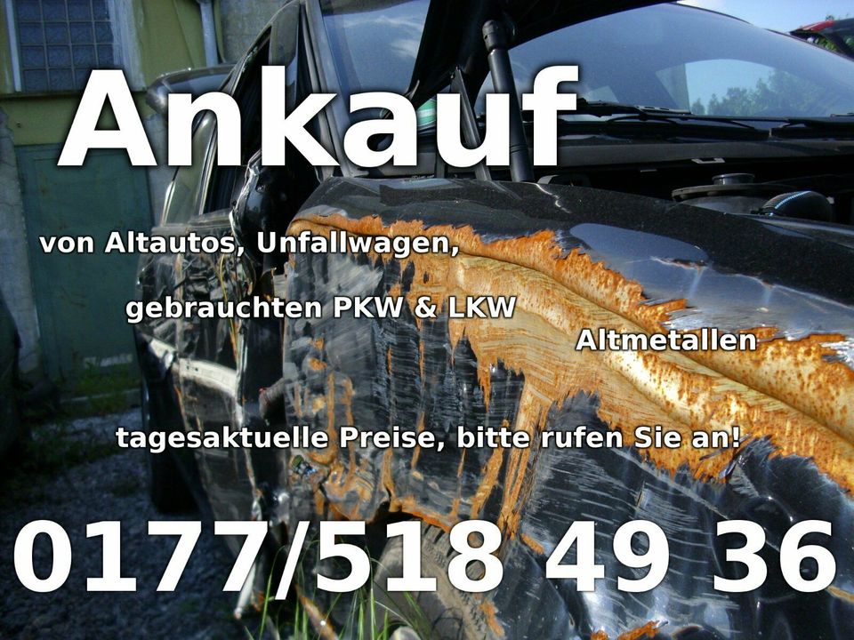 Ankauf und Abholung von Autos, Unfallwagen für Schrott o. Export in Bad Sassendorf