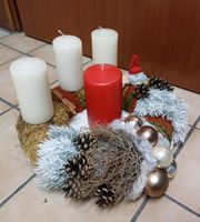 Adventskranz, haltbar, mit Teller Nordrhein-Westfalen - Oberhausen Vorschau