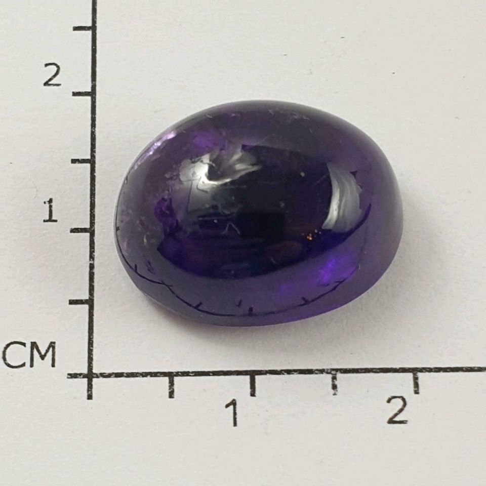 Echter großer Amethyst Cabochon oval ( 17,94 Ct. ) 18 x 14 mm in Recklinghausen