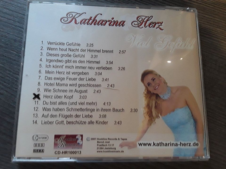 KATHARINA HERZ CD ~ VIEL GEFÜHL ~ LUPENREIN in Weyhe