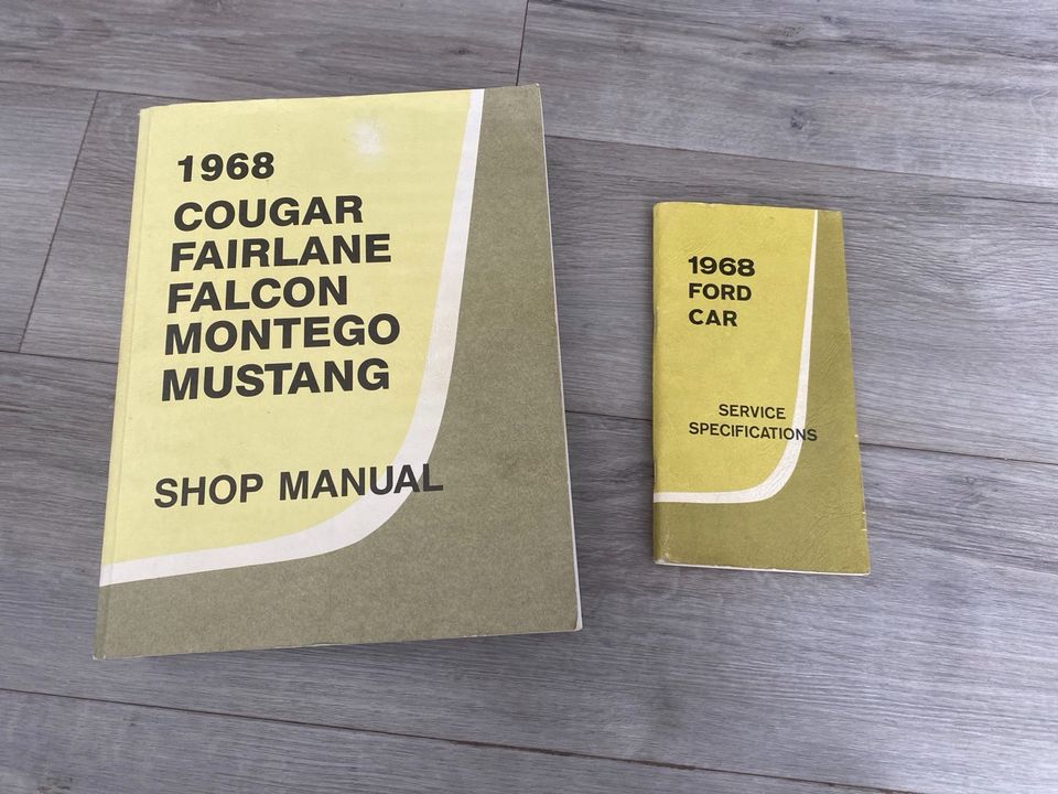 Mustang 68 Shop Manual Fomoco und Car specifications in Kruft