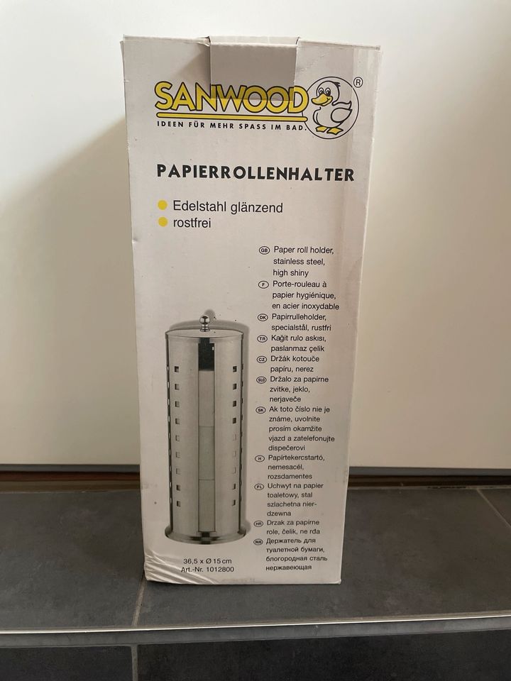 Toilettenpapierhalter Sanwood - Edelstahl glänzend in Wiesbaden