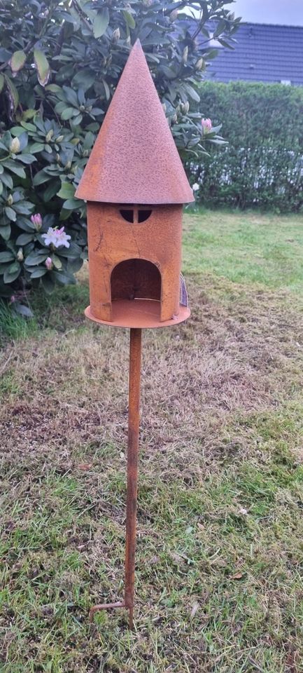 Edelrost Gartendeko/Gartenstecker / Vogelhaus in Reinbek