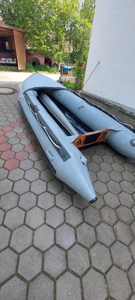 Achilles Schlauchboot aus Hypalon inklusive Motor Mercury 35 Ps in Kranzberg