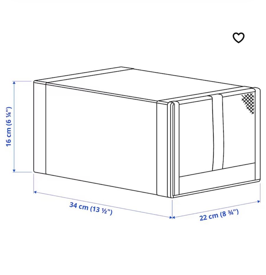 Ikea SKUBB Schuhboxen, Schuhbox, Boxen, grau, 8 Stk. in Bad Essen