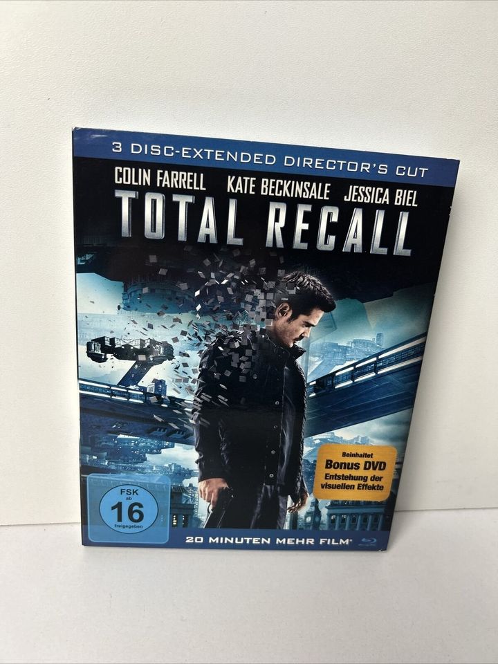 Total Recall 2 Blu-Ray Discs Extended Director's Cut Bonus DVD in Kämpfelbach