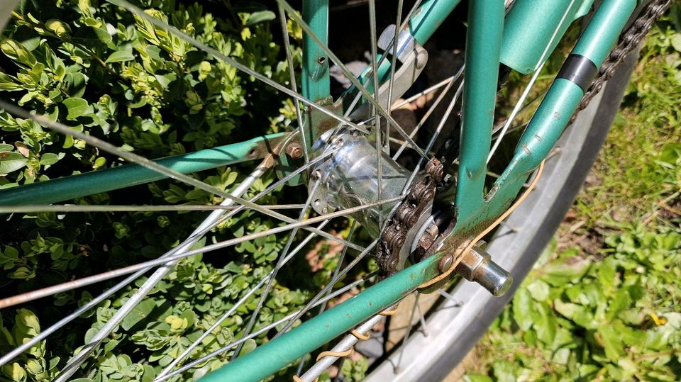 DDR MIFA Klapprad Klappfahrrad grün metallic fahrbereit in Limbach-Oberfrohna