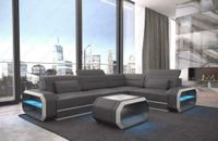Ecksofa Leder Sofa Couch Verona mit LED Beleuchtung und Farbwahl Berlin - Treptow Vorschau