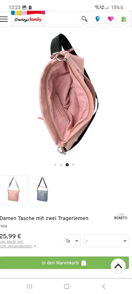 Damen Handtasche Neu rosa in Lübbecke 