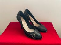 Ferragamo Pumps 36 6B Braun Schwarz Echtleder Elegant NEU in OVP Baden-Württemberg - Mannheim Vorschau