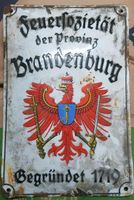 Emailschild Feuersozietät Brandenburg Emaille-Schild 1935-45 Ursu Brandenburg - Zossen-Dabendorf Vorschau