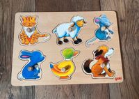 Steckpuzzle Goki Tiere (Montessori, Waldau, Holz) Baden-Württemberg - Waldstetten Vorschau