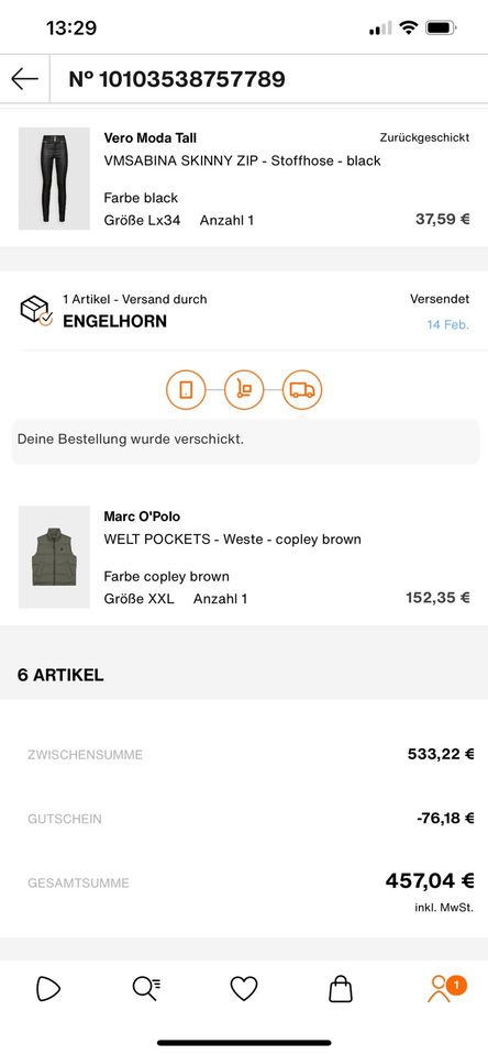 Marco Polo Herren Daunenweste, XXL copley brown, Neu in Börnsen