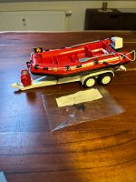 Playmobil Feuerwehr-Schlauchboot mit Anhänger 9845 Dresden - Cotta Vorschau