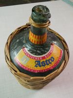 Alte Weinflasche im Korb, Kerzenhalter, Lampenständer, Vase Niedersachsen - Stadthagen Vorschau