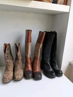 Boots Sendra, urban outfitters, vintage Patchwork Stiefel Leder Stuttgart - Bad Cannstatt Vorschau