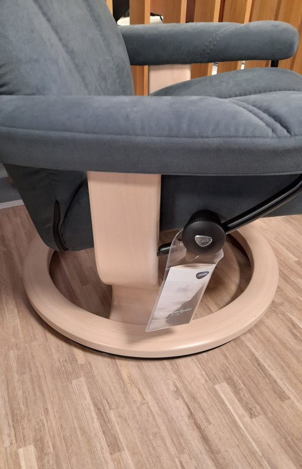 Stressless Sessel inkl. Hocker Consul M Dynamica Charcoal Classic in Kaiserslautern