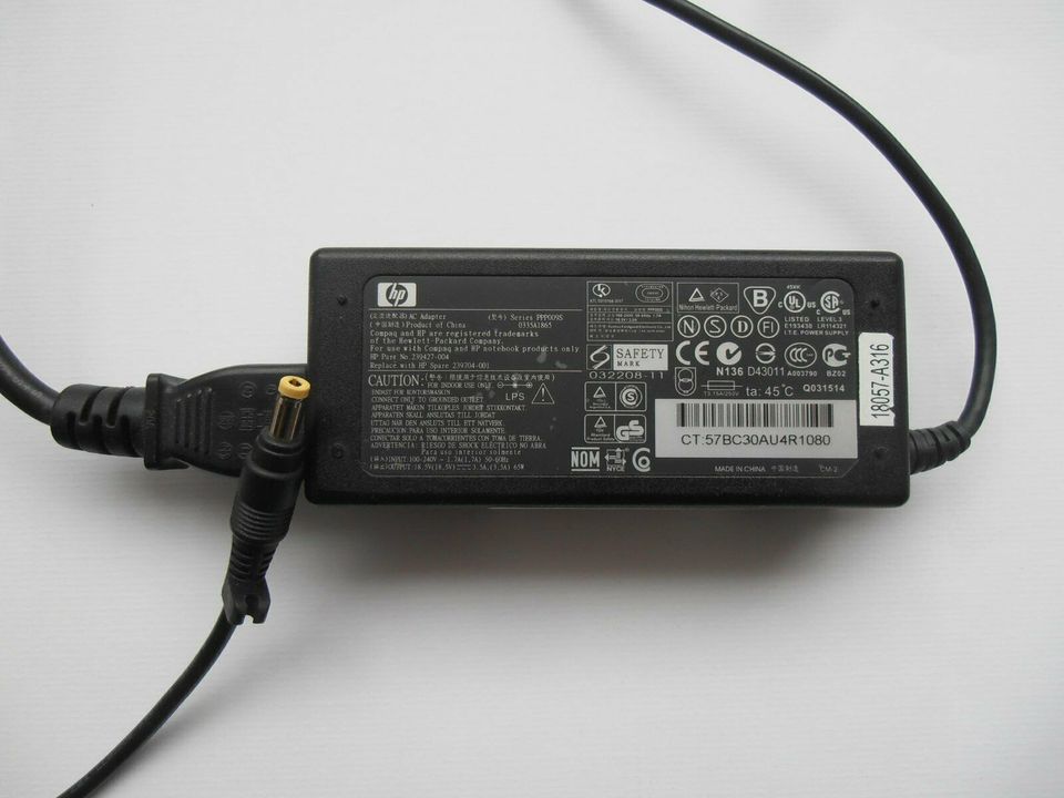 Netzteil, HP, Laptop, 18,5V, 3,5A in Ellwangen (Jagst)