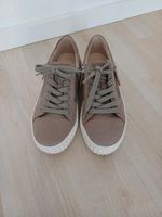 Gabor sneaker 38 beige leinen hellbraun Schnürschuhe flache Schuh Bayern - Gößweinstein Vorschau