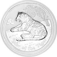 1/2 Unze Silbermünze Australien Lunar II Tiger 2010 - Vio Gold Bayern - Regensburg Vorschau