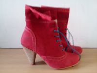 Damen Schuhe Stiefel Boots SHOOT Gr 39 rot Leder Duisburg - Friemersheim Vorschau
