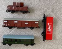 4 Modelleisenbahnwaggons  H0 Dresden - Trachau Vorschau