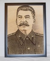 Wandbild Josef Stalin 30x40cm Porträt Brandmalerei Fotoqualität Niedersachsen - Bad Pyrmont Vorschau