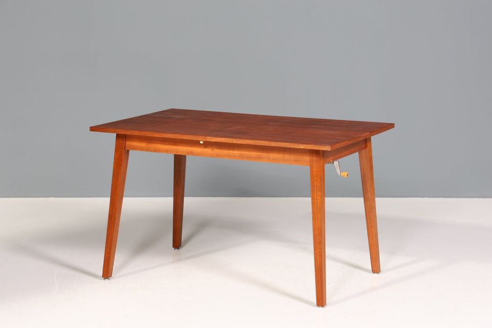 Stilvoller Mid Century Tisch ausziehbar und höhenverstellbar Holz Esstisch Vintage Küchentisch Artikel-Nr.: B875 in Berlin