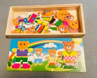 Holzspielzeug Teddy Familie ankleiden Steck Puzzle Essen - Essen-Kray Vorschau