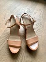 Hallhuber Kork Wedges Lack Leder Nude Sandalen 38 Obersöchering - Reinthal Vorschau