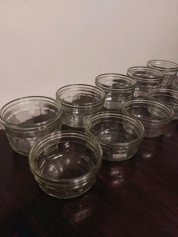 10 Gläser Deko Kerzenhalter Glas Kerze Teelichter Hochzeitsdeko in Dresden