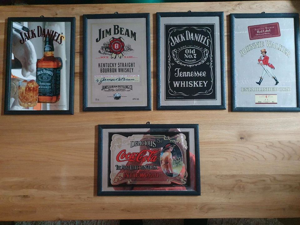 Spiegel, Coca-Cola, Jack Daniels,  Jim Beam, Johnny Walker in Nürnberg (Mittelfr)