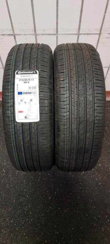 2x Sommerreifen 215/65 R17 99V Continental Eco Contact 6 neu in Lage