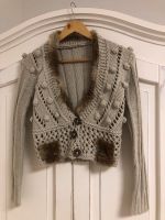 Strickjacke pullover mit Fell gr. S  retro Bayern - Neunburg Vorschau