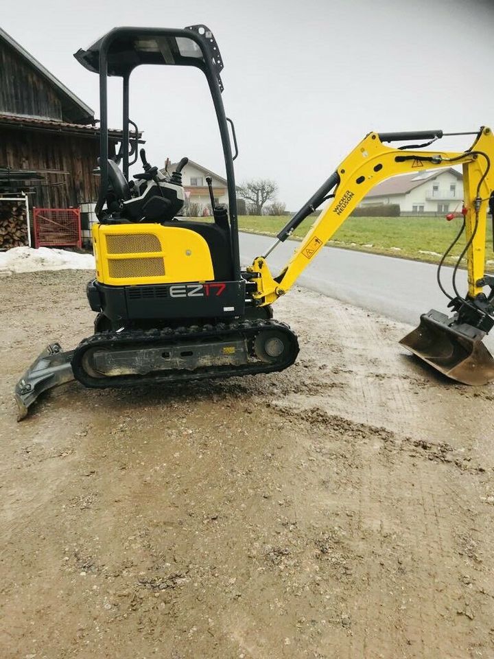 Mieten Leihen Minibagger 1,7t Wacker Neuson EZ 17 MS01 in Zandt