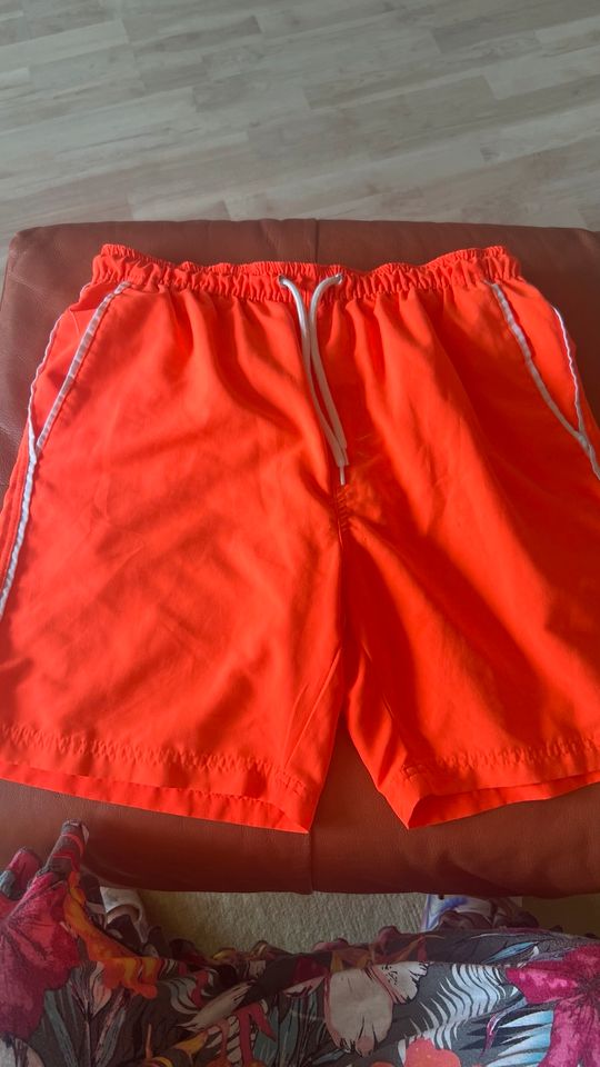 Badehose Badeshorts neonorange von Ray Gr.L in Essenbach