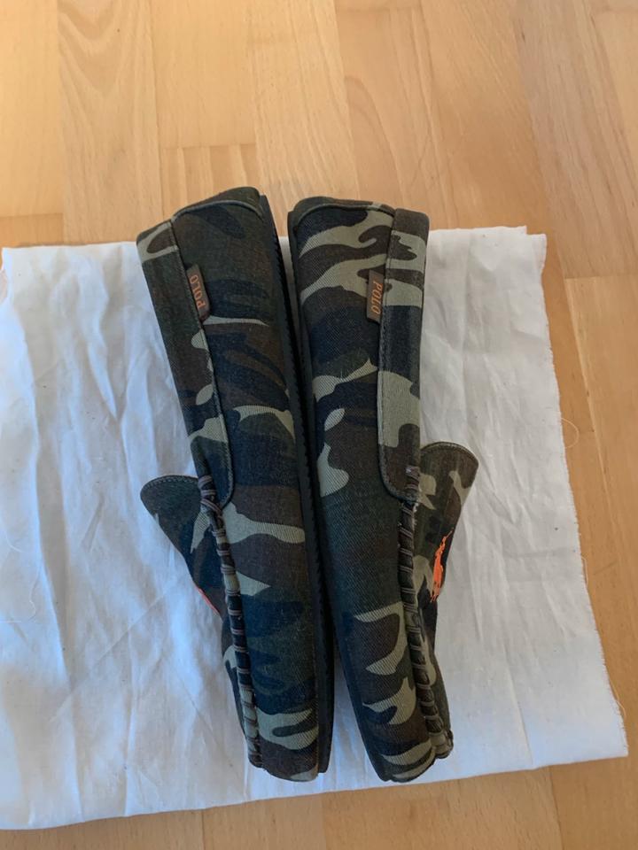 Polo Ralph Lauren Hausschuhe/Mokassins Camouflage Gr.44 VB in Ingolstadt