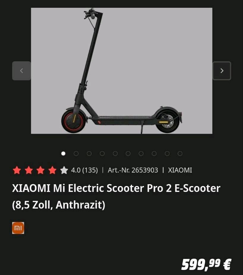 XIAOMI Mi Electric Scooter Pro 2 E-Scooter Elektroscooter in Koblenz