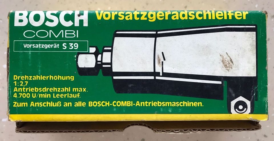 Bosch Vorsatzgeradschleifer S39 Bohrmaschine Heimwerker werkeln in Syke