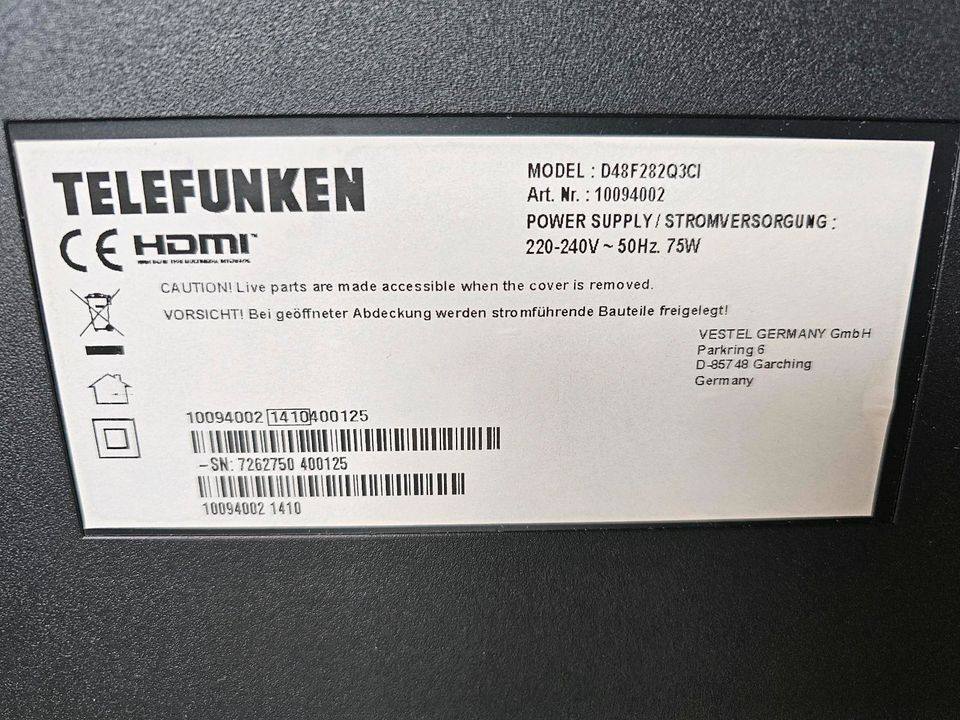TELEFUNKEN HDMI (Full HD LCD-Fernseher in Düsseldorf