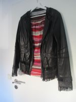 Rockige Lederjacke Schyia Gr. 40 Schwarz  wie neu + Shirt Esprit Bochum - Bochum-Ost Vorschau