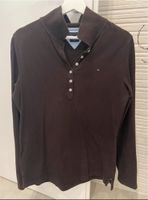 Dunkelbraunes Tommy Hilfiger Langarmpoloshirt Hessen - Hasselroth Vorschau