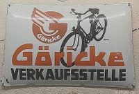 Göricke Emailleschild ! Original ! Hessen - Bad Schwalbach Vorschau