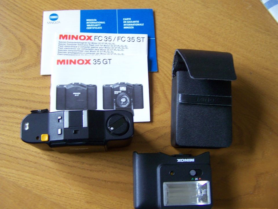 Kleinbildkamera*Minox 35 GT*Mit Blitzgerät* in Nieder-Olm