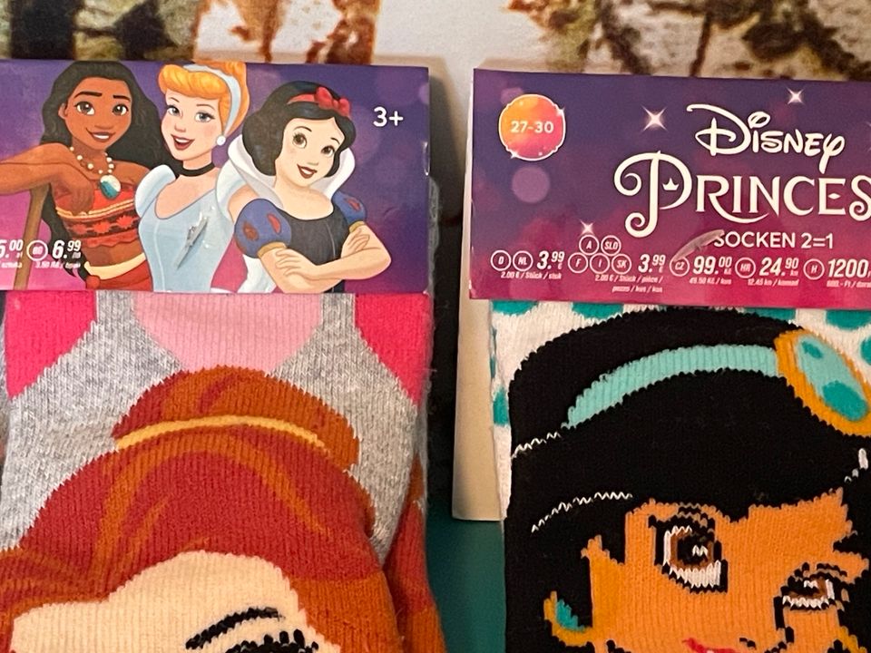 Stopper Socken Noppen Gr.27-30 Disney Princess in Gnoien