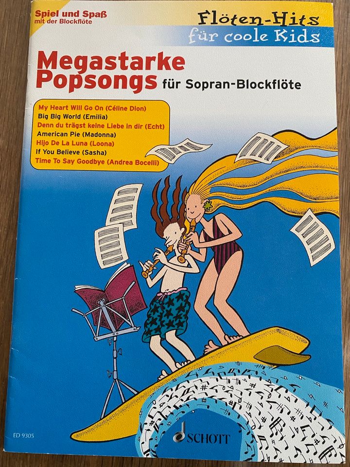 Popsongs für Flöte - Musiknoten in Penzing