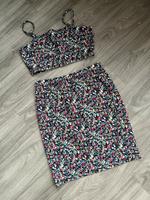 Shein Zweiteiler Midirock und crop top Blumenmuster Bayern - Schweinfurt Vorschau