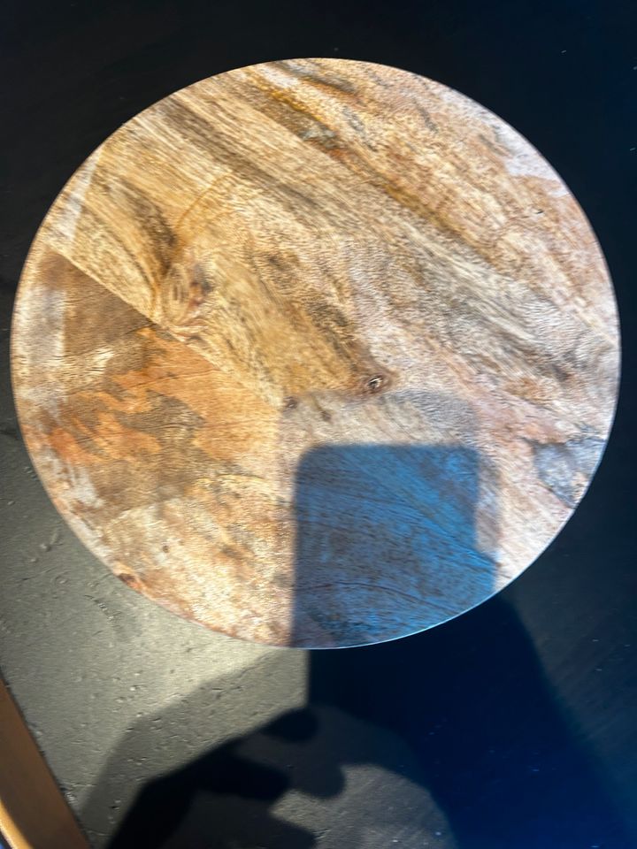 Tablett Holz 27 cm rund Brett aufstellen in Essen