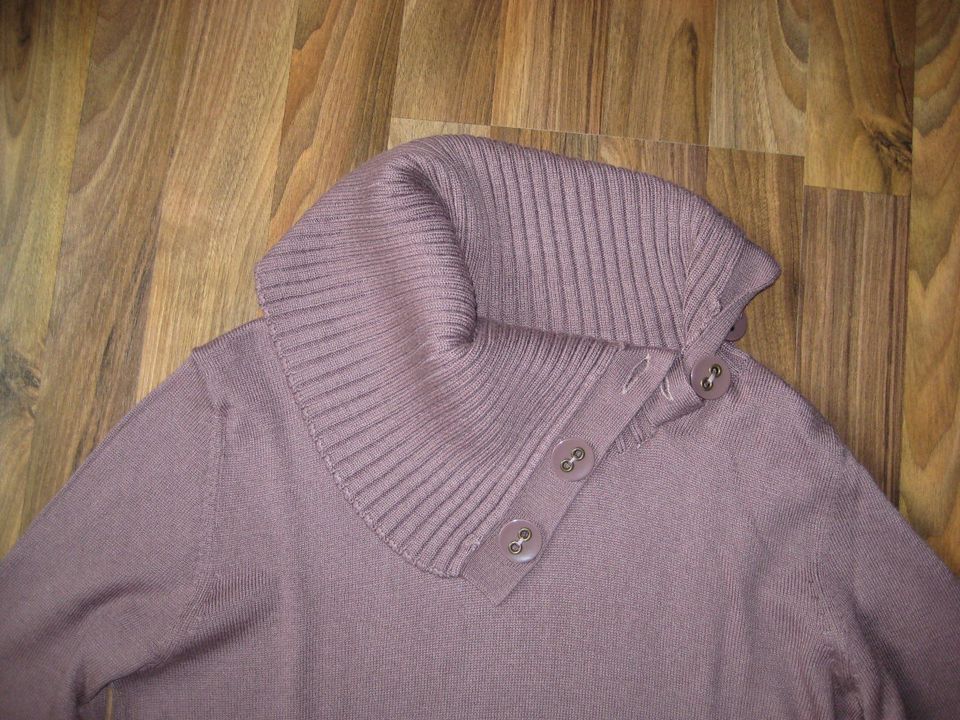 Pulli Shirt Pullover Tunika Kleid QS S.Oliver Gr. M Kragen Knöpfe in Hohenstein